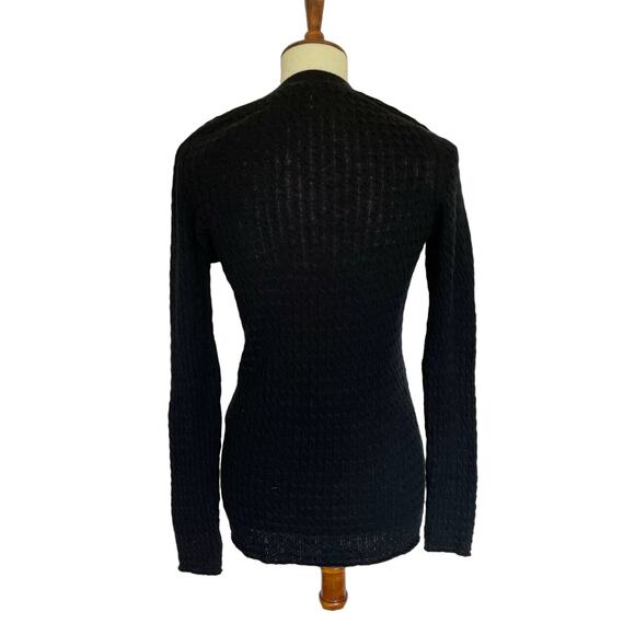 LOULOU STUDIO Apar Cable-knit Wool And Cashmere-blend Sweater In Black - Picture 2 of 3
